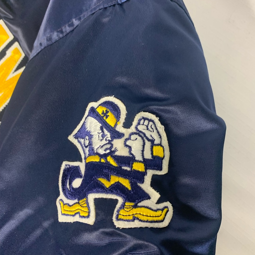 Vintage Norte Dame Bomber Jacket Large by Starter - Picture 8 of 8